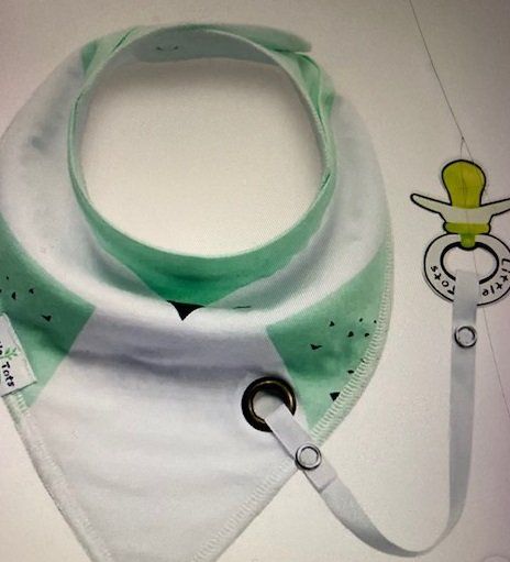 Pasti del neonato: Sabberlatz mit Nuggi Anhang – Nuovo e nell'imballaggio originale da Matt venduto da Stoffwindel