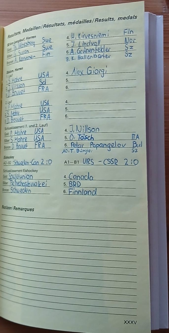 Libri: Offizieller Schweizer Olympiaführer Sarajevo 1984 – Usato da Krauchthal venduto da mago371 1