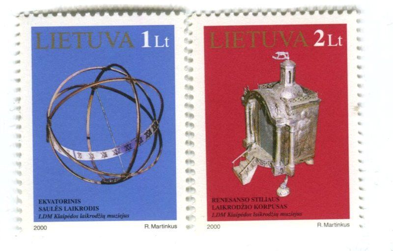 Tous les timbres: Briefmarken "Sonnenuhr". Litauen – Neuf avec emballage d'origine à Basel par Butsch5