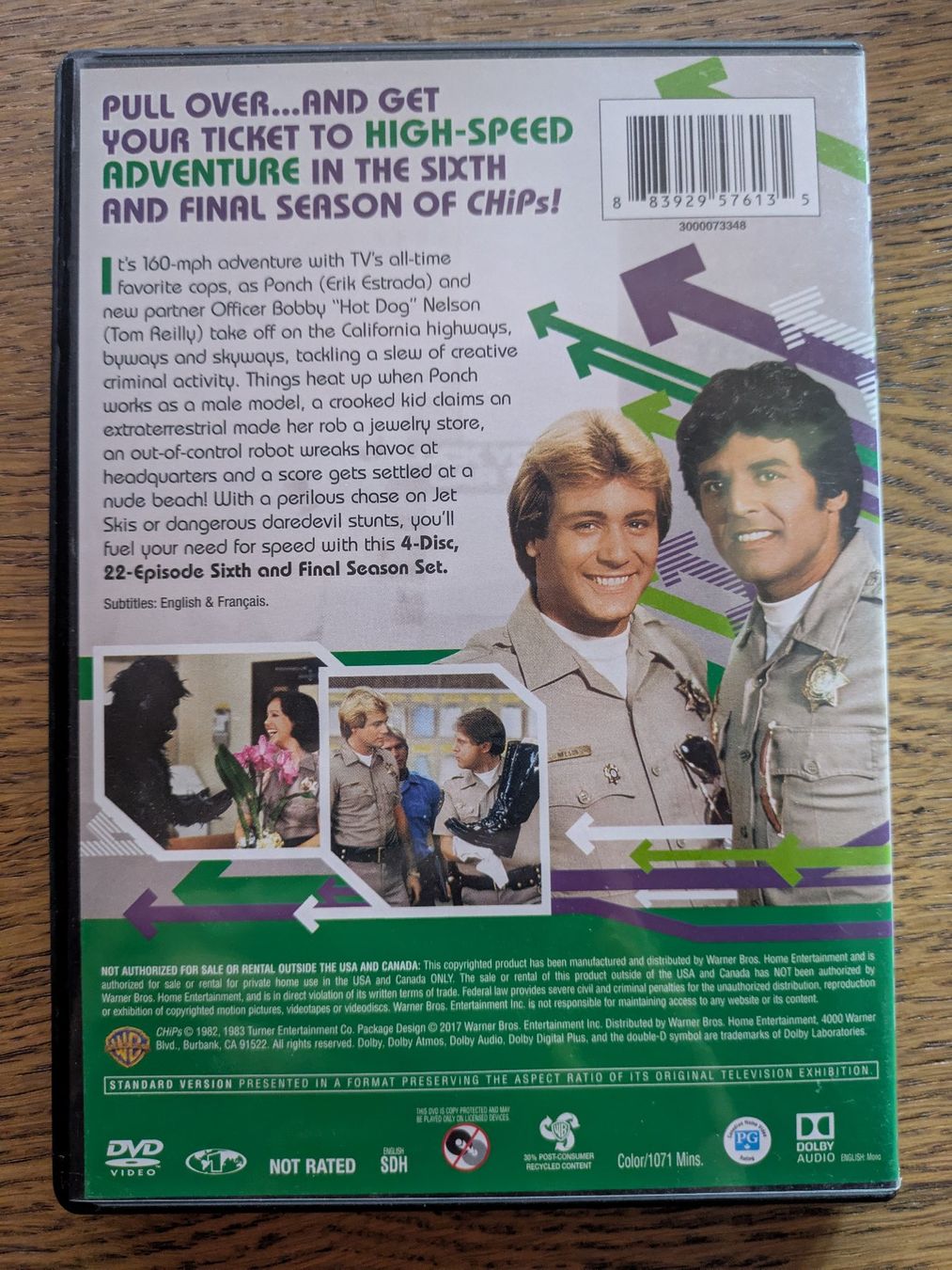 Alle DVDs: Serienklassiker "CHIPS" (DVD - Sixth Season - Code 1) – Gebraucht aus Männedorf von Pacer19 1