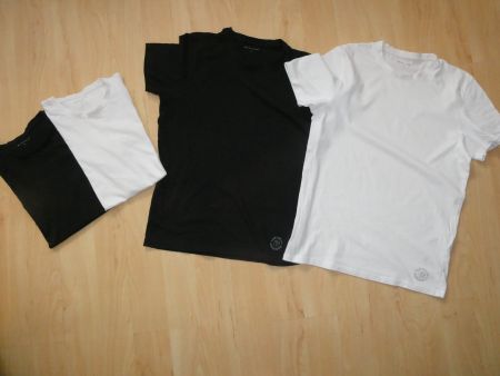 Tom Tailor T-Shirts, Schwarz & Weiss, Grösse S