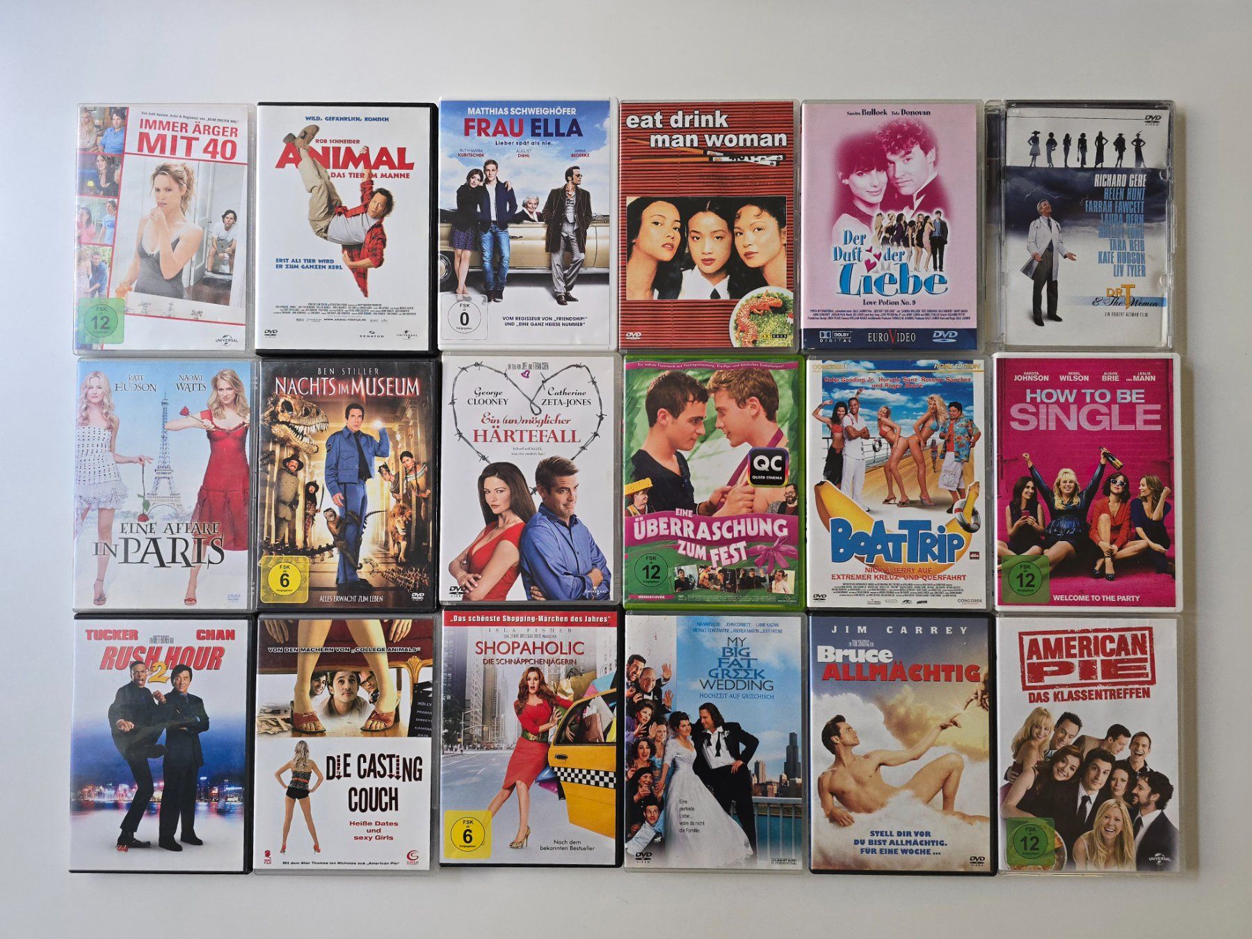Alle DVDs: 18 DVD Paket Komödien Filme – Gebraucht aus Dättlikon von Wundertuete_