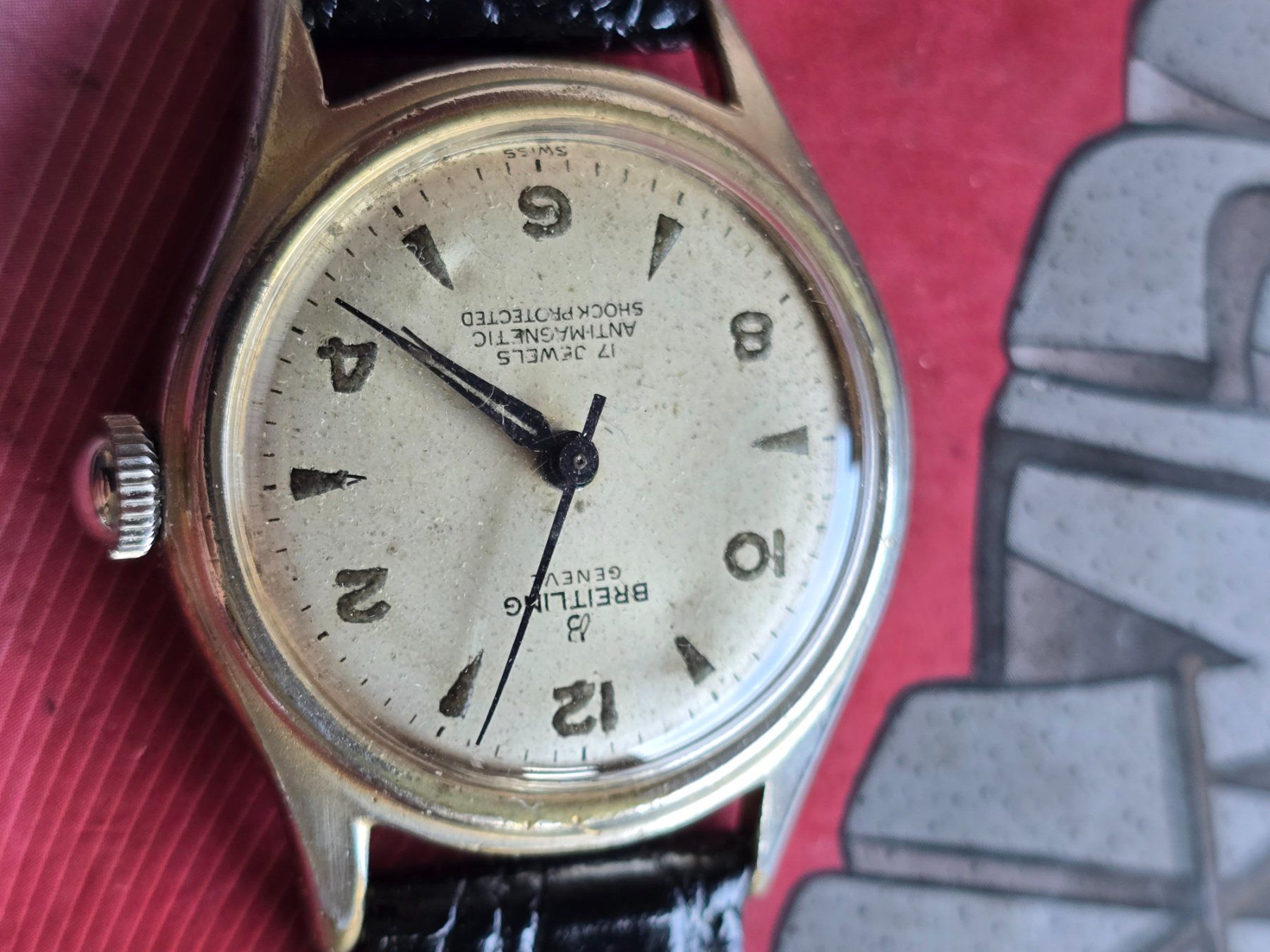 Eterna Orologi: 331 Breitling HA aus ca 1948 Cal. Peseaux 350 – Usato da Muri AG venduto da Corredor 4