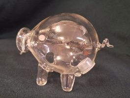 Sparschwein , Glas mundgeblasen, vintage