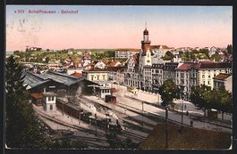 Schaffhausen, Teilansicht der Stadt mit 