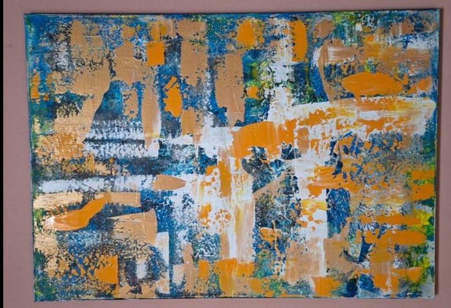 Dipinti: Gemälde Abstrakt handmade 50×70 – Nuovo (secondo la descrizione) da Riehen venduto da Steinbock1970 1