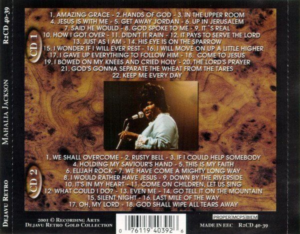 CD: box 2CD's - Mahalia Jackson - deluxe edition – Usato da Engelberg venduto da foyastro 1