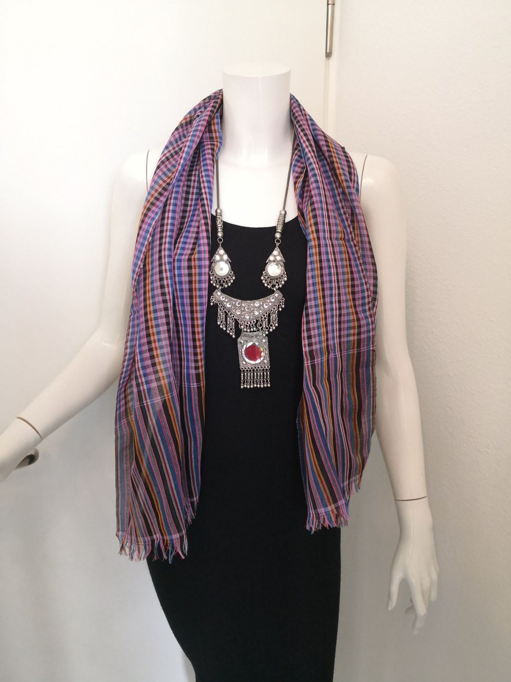 Foulards, Tücher & Schals: 🤩VICHY SCHAL MULTIFARBIG NEU – Neu (gemäss Beschreibung) aus Olten von Naja-Twins-Twins