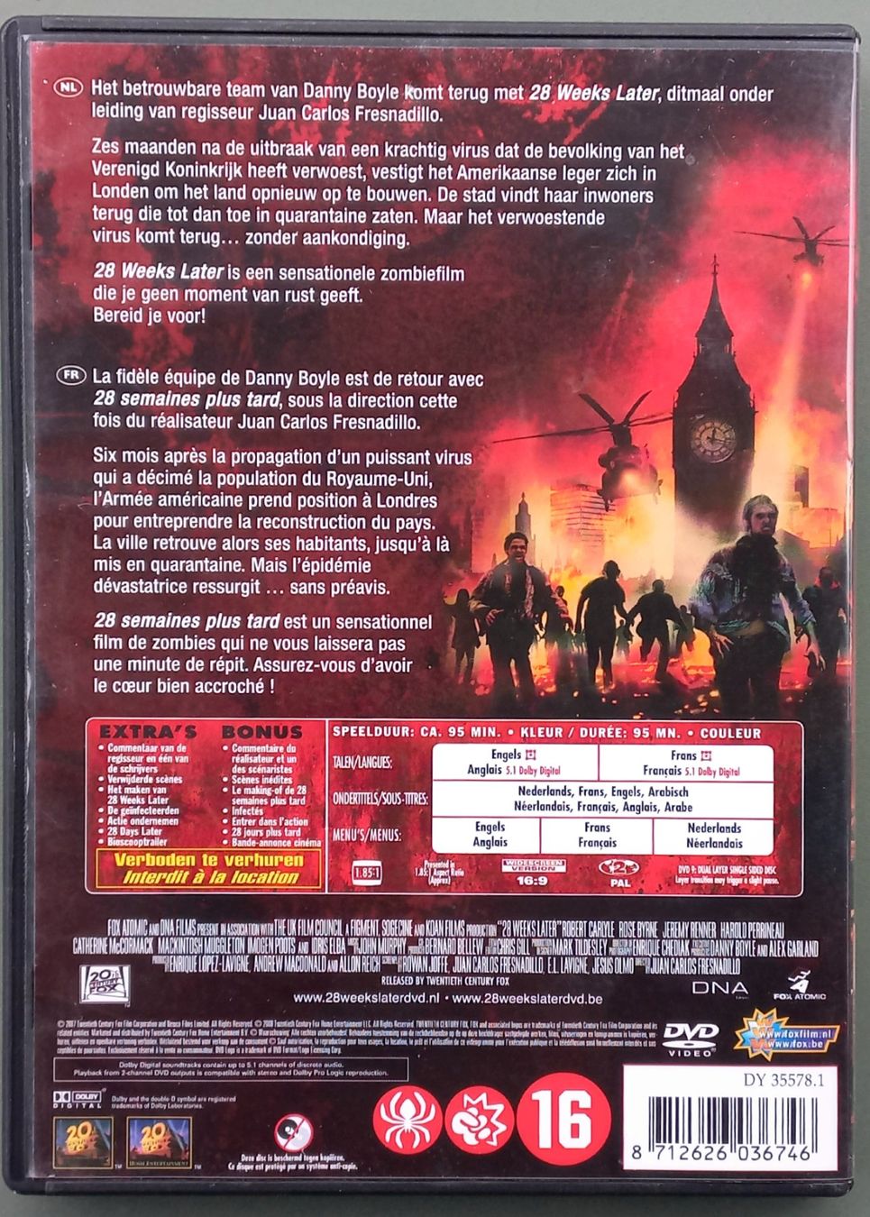 Tutti i DVDs: DVD F/E - 28 semaines plus tard – Usato da Niederuzwil venduto da lubimaja 2