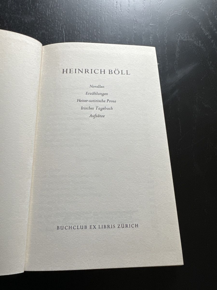 Bücher: Heinrich Böll Sammlungen – Gebraucht aus Erstfeld von Mario_boe0 1