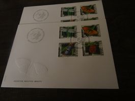 FDC 2002 Insekten 2 Stück