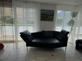 Dreipunkt - Ledersofa, 3-Sitzer