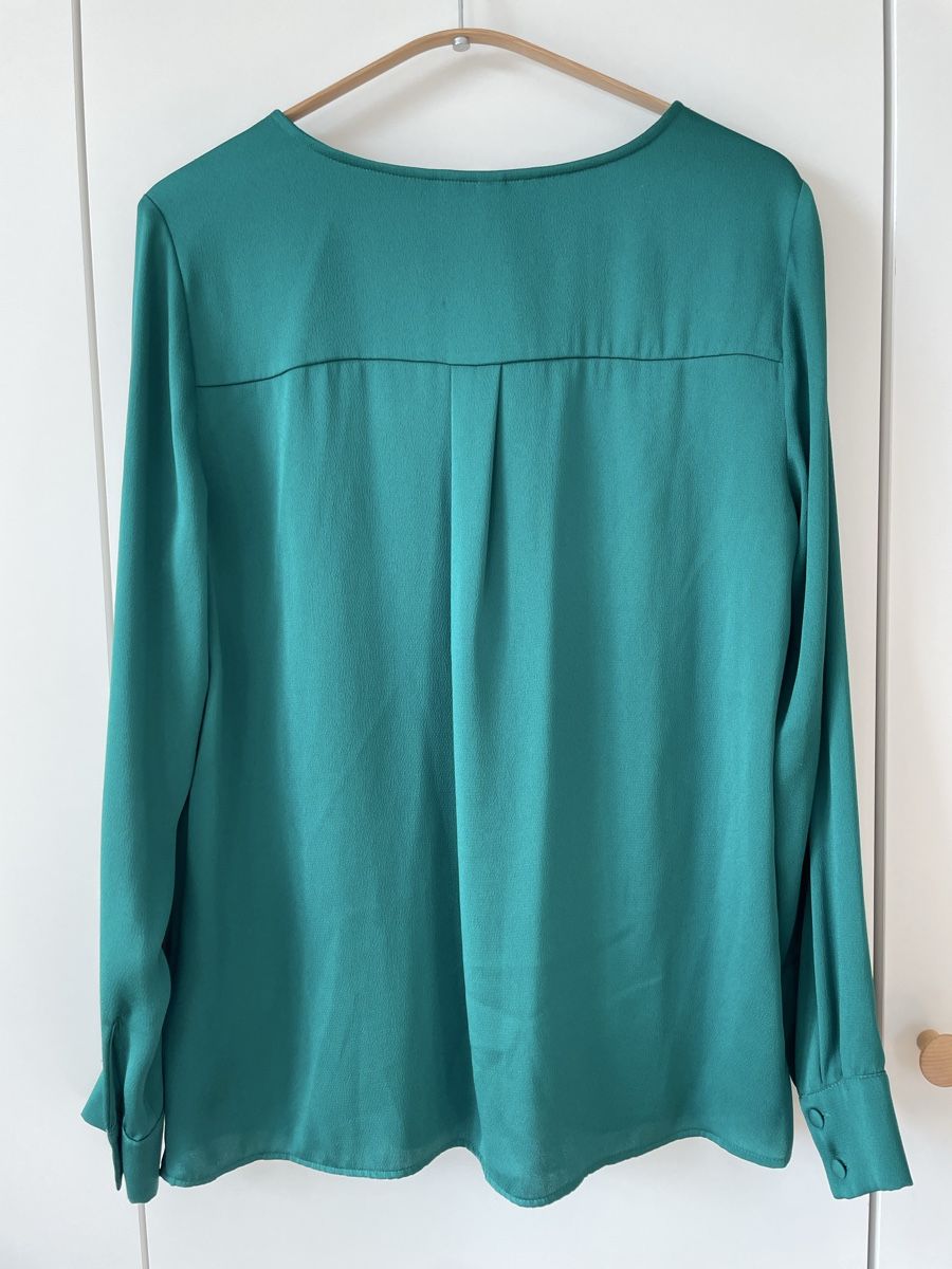 H&M Camicette: H&M Bluse, tannengrün, Gr. 38 – Usato da Neukirch an der Thur venduto da bee88 3