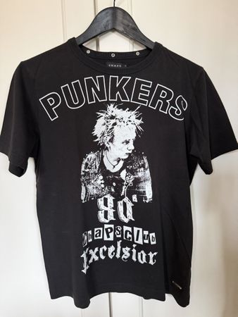 Punkers T-shirt - Size S - Black - Second Hand - Unisex