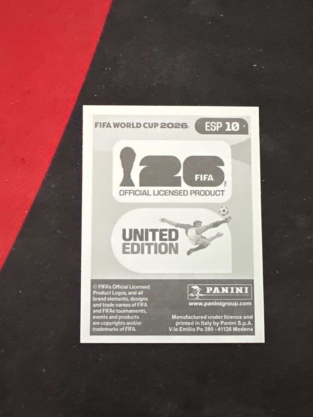 Panini Cartes à collectionner: Panini FIFA WM 2026 Sticker - ESP 10 – D'occasion à Sulz AG par DealWerk 1