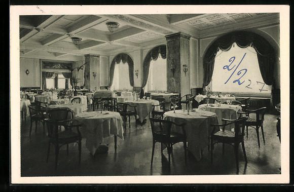 Cartes postales: AK St. Moritz, Carlton, Speisesaal – D'occasion à Berlin par bartko-reher