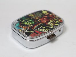 Metall Pillendose Frankenstein neu