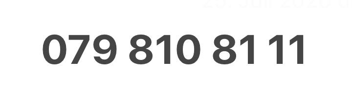 Swisscom Telefoni cellulari / Smartphones: 079 810 81 1X – Nuovo e nell'imballaggio originale da Rotkreuz venduto da .2426