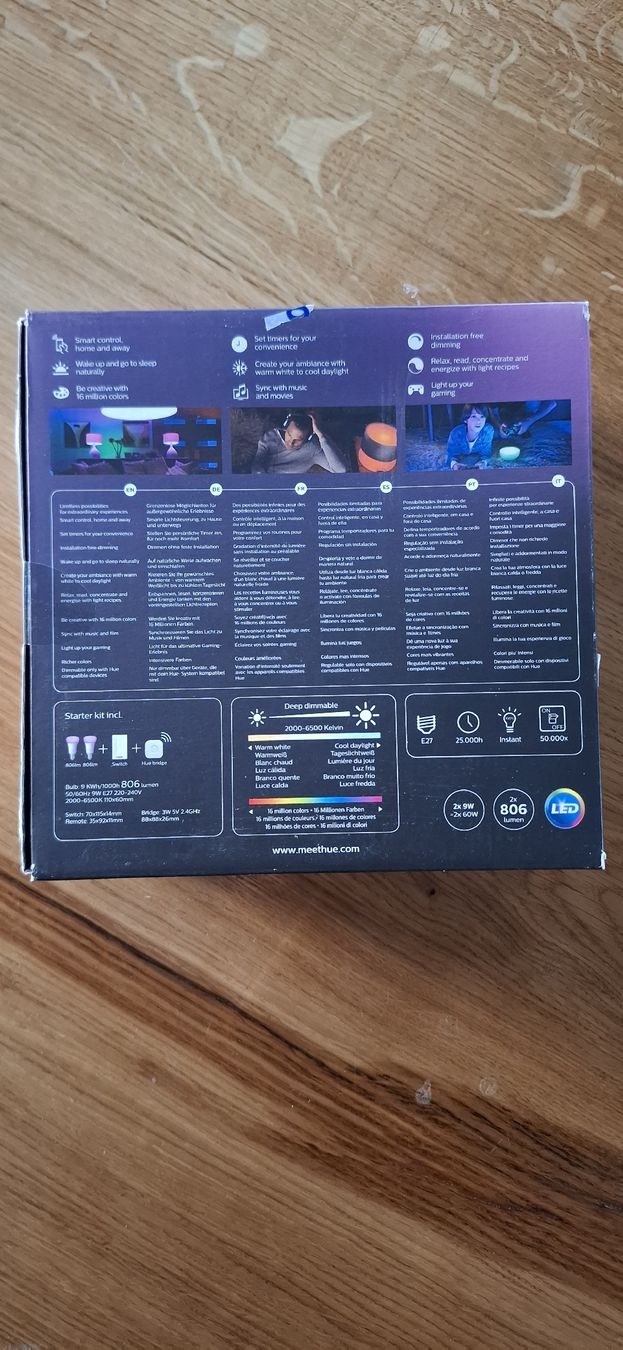 Philips Lampen: Philips Hue White and Color Ambiance E27 starterset  – Neu und originalverpackt aus Guntershausen von Jtattoo 1