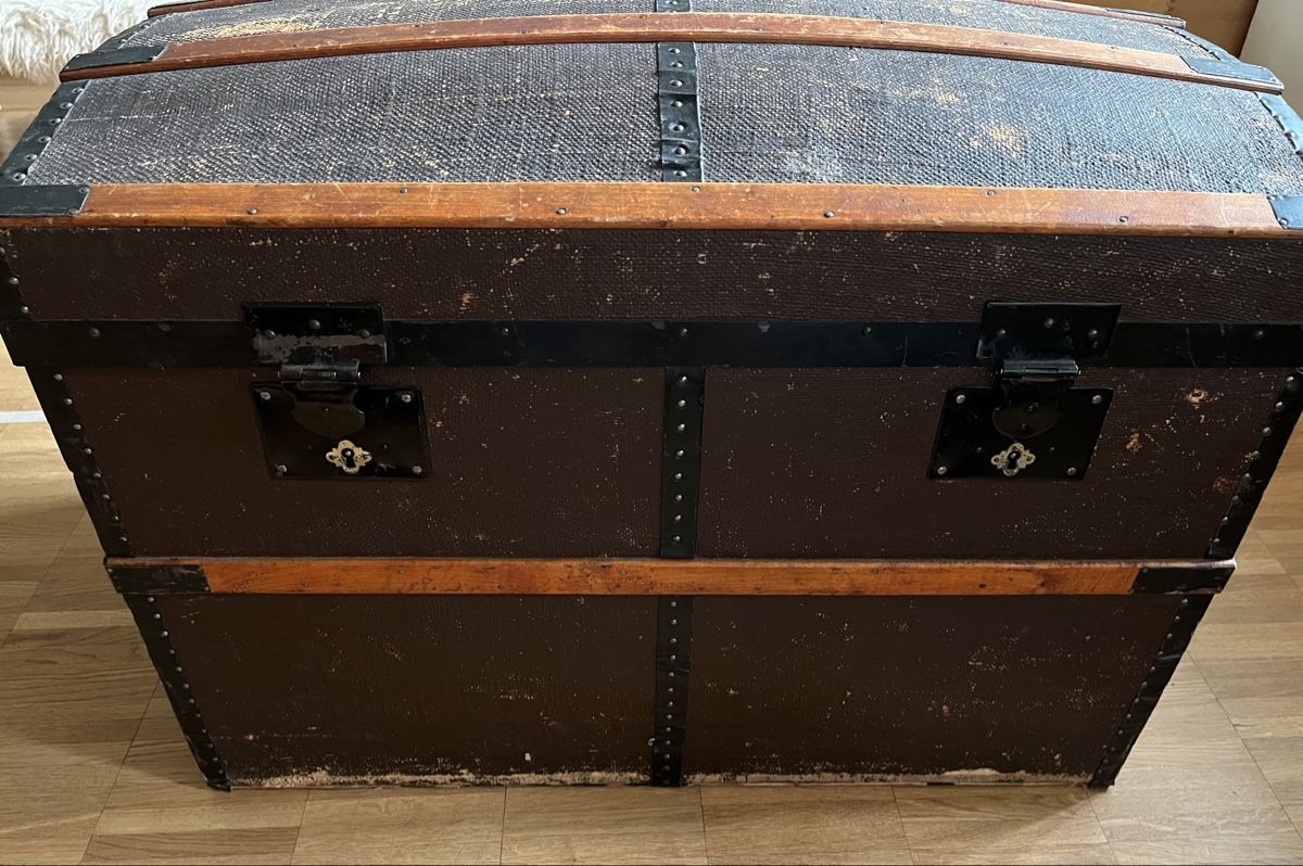 Cassapanche: Antike Truhe / Reisekoffer um 1900 – Usato da St. Gallen venduto da reg_f8h8 2