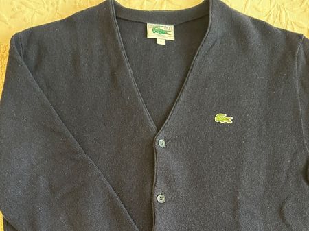 Gilet Lacoste bleu marine taille L (5)  en très bon état