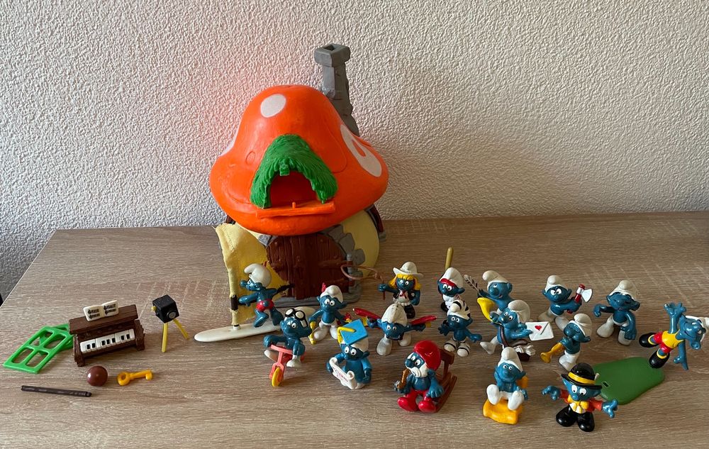 Vintage 80’s Schlümpfen Smurf Collection & Smurf House | Kaufen auf Ricardo