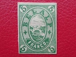 BELALP 1876, frischer "Neudruck" in grüner Farbe, tadellos