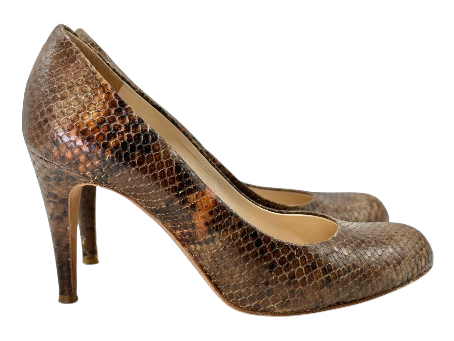 Navyboot Scarpe da donna: Escarpins Navyboot en cuir façon python. Pointure 36 – Usato da Morges venduto da sauveurdetresors 5