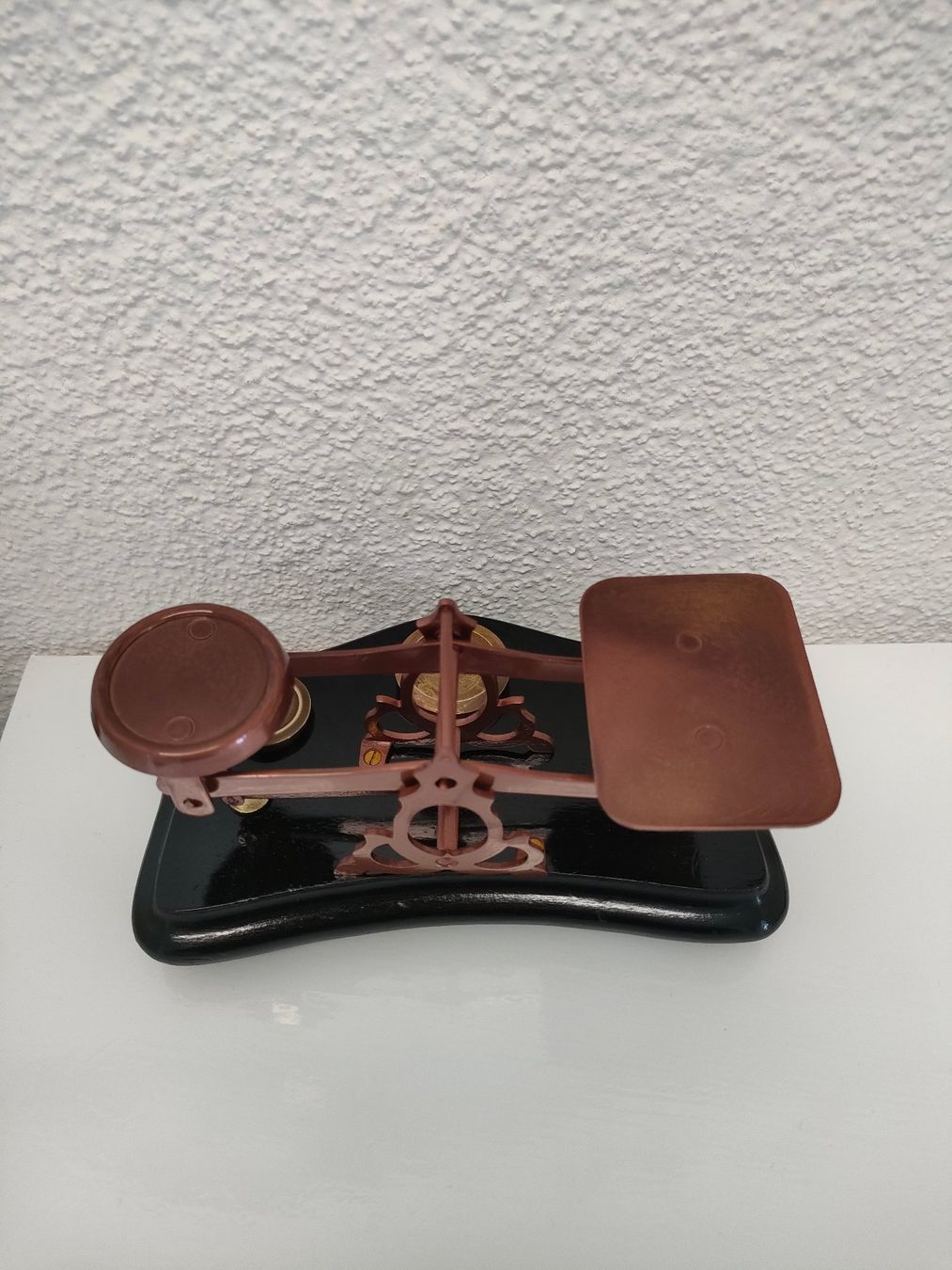 Altra tecnologia per ufficio: Nostalgische Messing Briefwaage mit Gewichten – Usato da Dietikon venduto da Tucumano1981 3