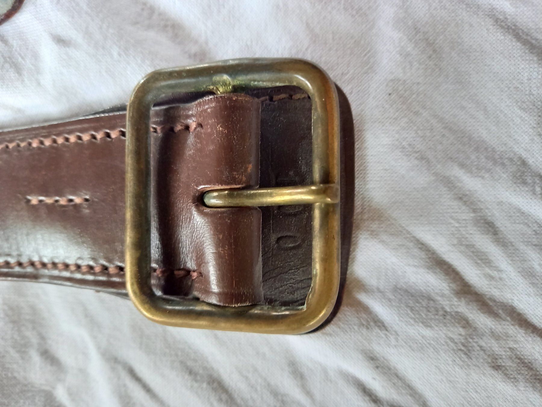 Cinture: Ceinture ancienne en cuir – Usato da Rossens FR venduto da Souris1 1