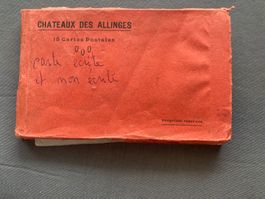 Altes Postkartenheft Châteaux des Allinges 15 Karten