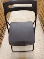 Chaise pliante noire