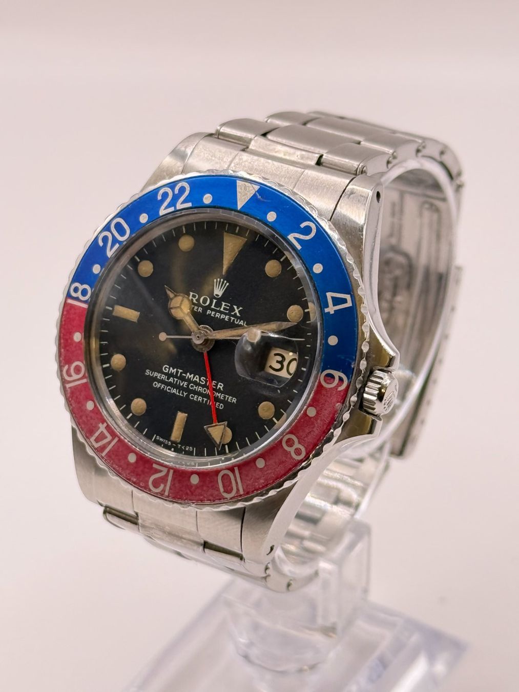Rolex Orologi: Rolex GMT-Master 1675 « Long E » de 1967 – Usato da Bottens venduto da Evergold.ch 1