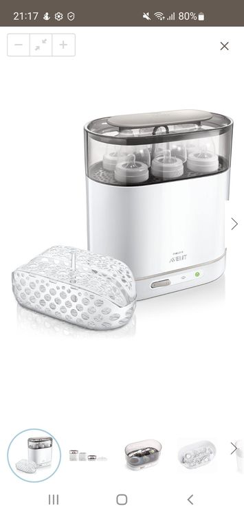 Nuvita Sterieasy Pro Digital 1084 – Elektrischer Dampfsterilisator Für Bis Zu 6 Babyflaschen