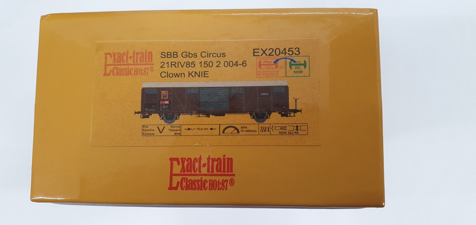 Modellini di ferrovie: Exact-Train 20453  SBB Gbs Circus KNIE – Nuovo e nell'imballaggio originale da Würenlos venduto da jub_nd5j 1