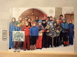 AK mit Briefmarke / Sternsingen Bergün