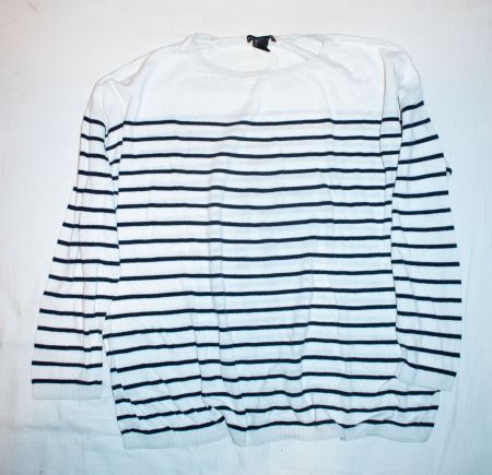 Pullover Damen Baumwollpullover dünner gestreift