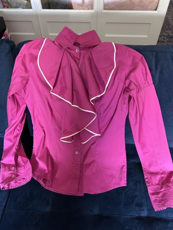 Fuchsia colored cotton blouse size S