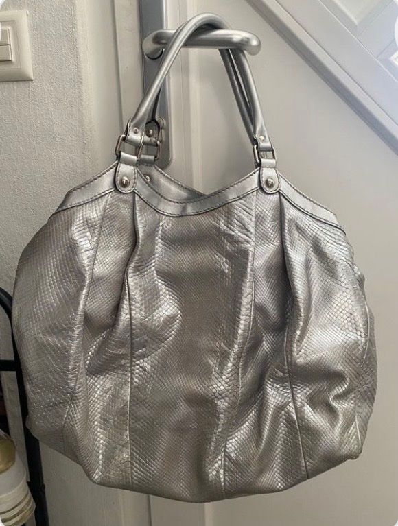 Gucci Borse da donna: Sac Gucci en python argenté – Usato da lutry venduto da patriciamonod 7