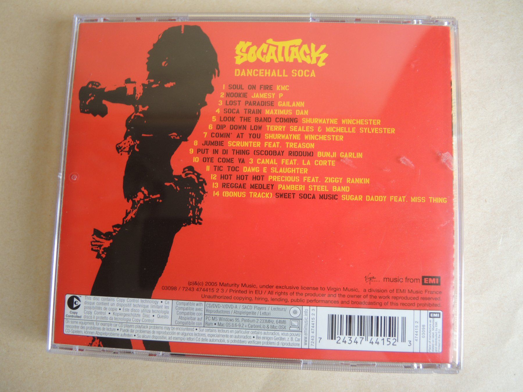 CD: Soca Attack - Dancehall Soca CD - Sommerhits garantiert! – Usato da Rorschach venduto da Pop-upBrocki 2