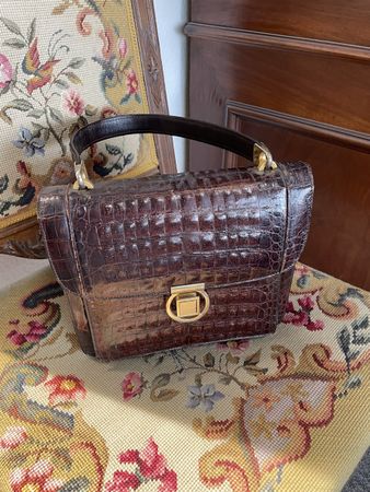 Vintage PEYRIZ Handtasche Made in Italy – echtes Leder 