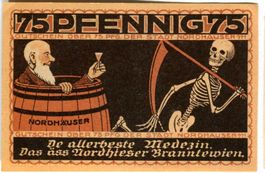 Notgeld "75 Pfennig. Nordhausen 1921"