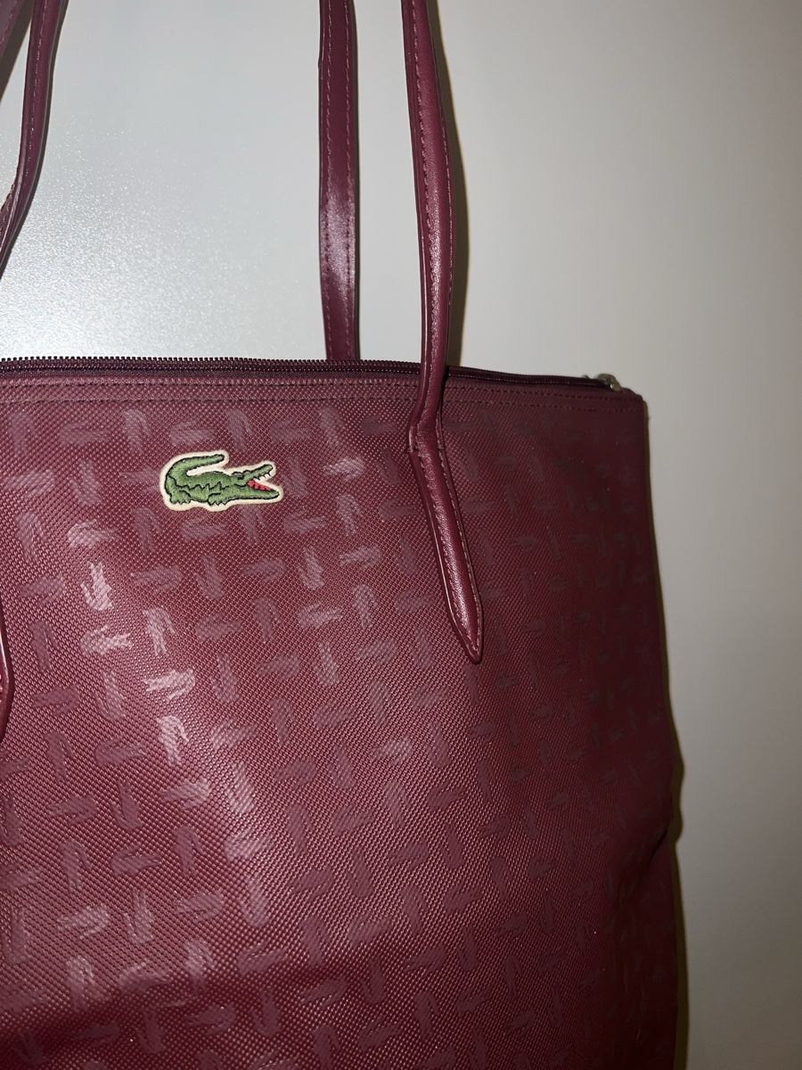 Lacoste Taschen für Damen: Lacoste Tote Bag - Burgundy/Maroon – Gebraucht aus Herrliberg von jes_ytm2 1