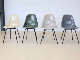 Herman Miller Eames Fiberglass Chairs Vintage | 4er Set