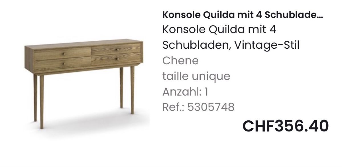 Tavoli: Konsolentisch  – Usato da Glattpark(Opfikon) venduto da ConnyLee 1