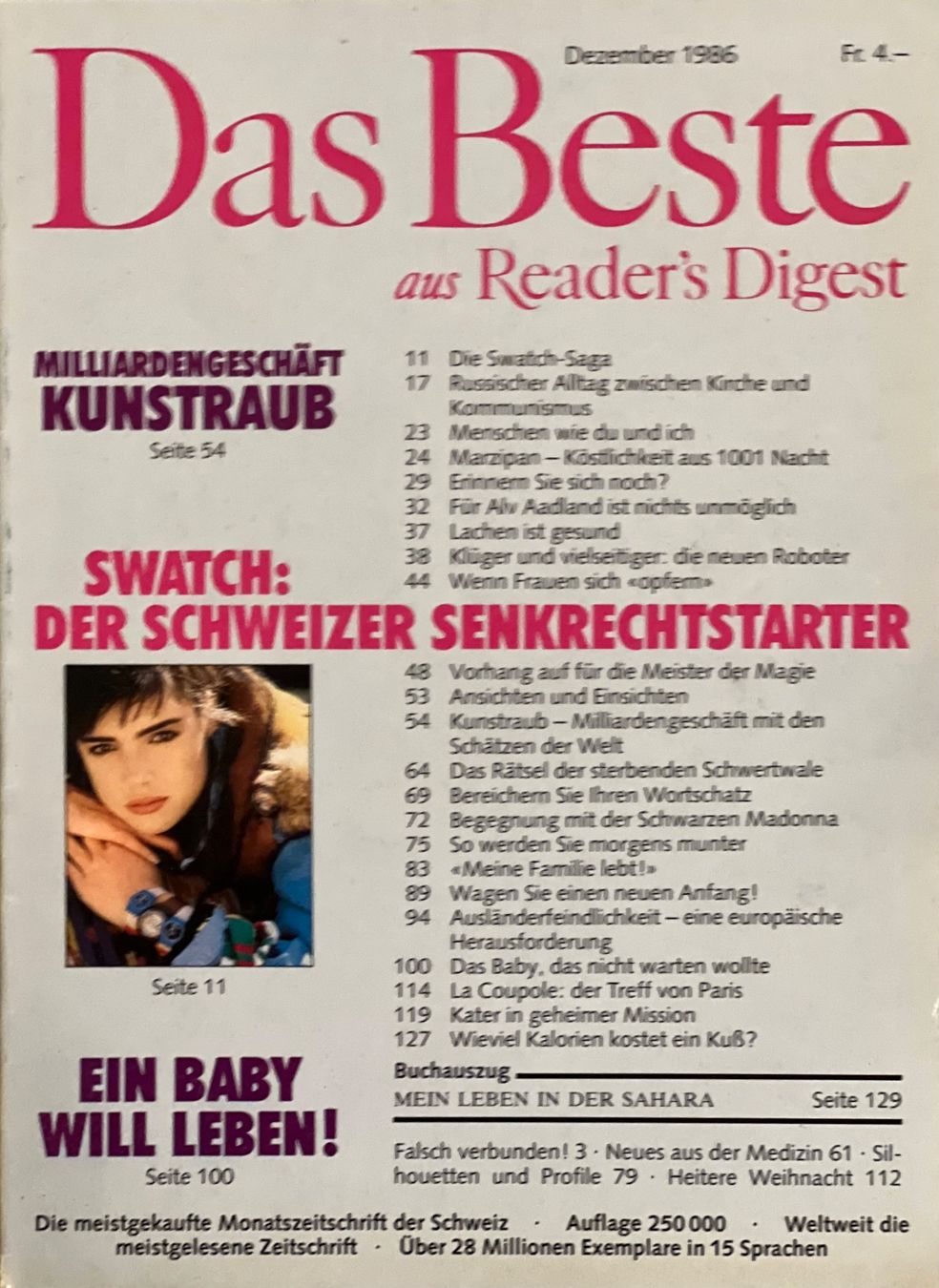 Zeitschriften & Magazine: Reader's Digest DAS BESTE Januar - Dezember 1986 – Gebraucht aus Winterthur von Buchecke_54 6
