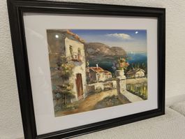 Peinture d'un paysage grec