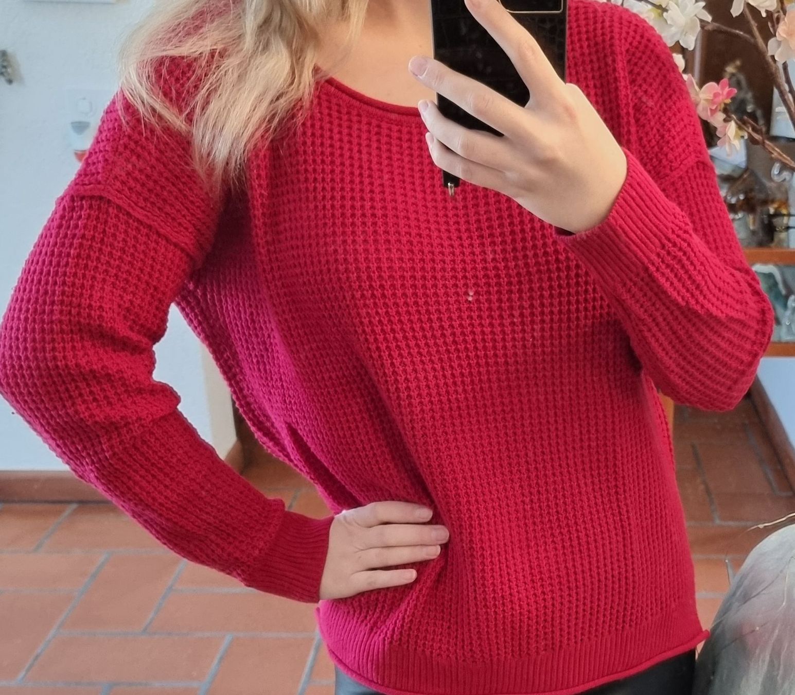 Hollister Maglioni & Felpe: Roter Strickpullover von Hollister, Grösse S – Nuovo (secondo la descrizione) da Zunzgen venduto da ang_x2cl 1