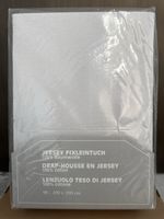 NEU: Jersey Fixleintuch 90x200cm - GRAU - 100% Baumwolle