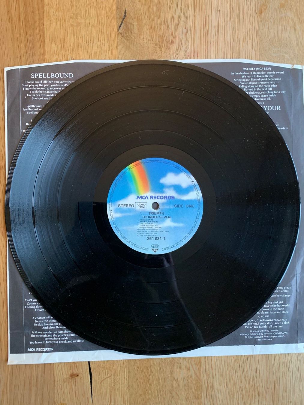 Dischi in vinile: Triumph - Thunder Seven – Usato da Balzers venduto da Amontelm 2